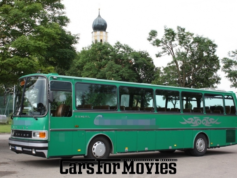 CarsForMovies | Kässbohrer Setra S 213 RL Polizeibus 1986 Deutschland Grün Braun Einsatzfahrzeug Polizeifahrzeug West Bayern 2548 Reisebus Dienstfahrzeug Justiz